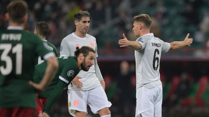 Joshua Kimmich scores vs. Lokomotiv Moscow in Champions League